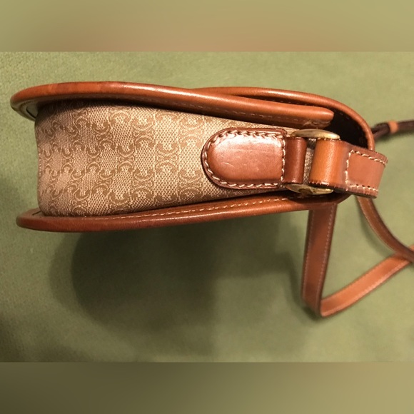 Vintage Celine Monogram All Over Print Leather Trim Crossbody Bag - Picture 3 of 16